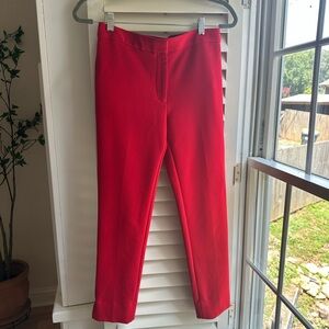 Ann Taylor Vibrant Red Cropped Pants